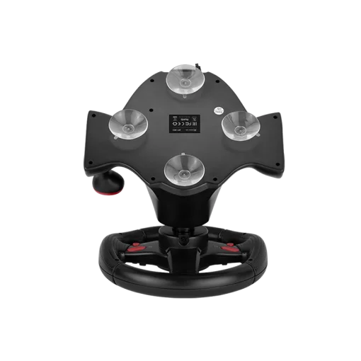 Cod. 063 Volante de juegos XTRIKE ME GP-903 / Motor de doble vibraci&oacute;n / giro de 180&deg; / empu&ntilde;adura de goma / botones de acci&oacute;n precisos / interfaz: USB / Compatible: PC, PS3, PS4, XBOX ONE, XBOX 360, Android, SWITCH