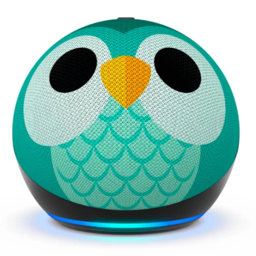 Cod. A:231 Parlante Smart Amazon&nbsp;Echo Dot (5ta Gen.) Kids / sonido vibrante 1.73&rdquo; / Audio-Libros, Juegos Educativos (1 a&ntilde;o Amazon Kids+) / Control parental - B&uacute;ho