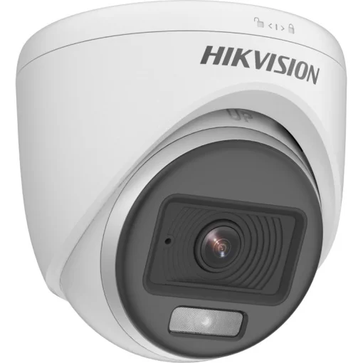 Cod. 260 Cámara con Micrófono Integrado HIKVISION ColorVU DS-2CE70DF0T-PFS / 2 MP / Imágenes a color 24horas / Tipo Domo / 3D DNR / Iluminación Inteligente: 20 metros / Plástico / DC 12V