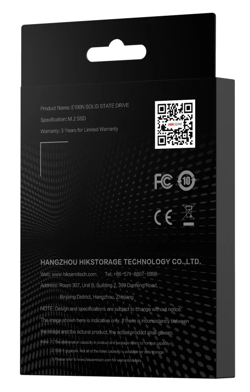 Cod. SM:387 SSD M.2 HIKSEMI CITY E100N 512GB / 560MB/s Lectura y escritura 500MB/s / 2280 / SATA 6Gb/s