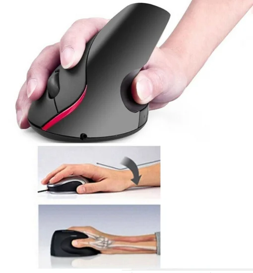 Cod. W:156 Mouse vertical Wireless Ergonomico con batería Recargable