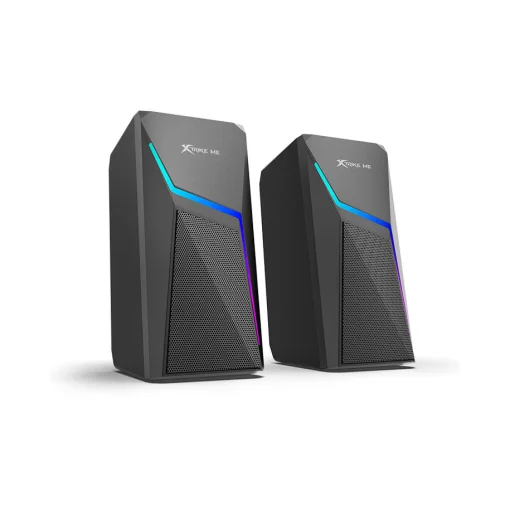 Cod. 163 Parlantes XTRIKE ME Stereo SK-503 Bluetooth Gaming 2.0 / 6W (3W*2) / Iluminación de Efectos RGB / Cable 1.2mt / Interfaz: BT.5.0 o Jack 3.5MM (Audio) / USB (Power)