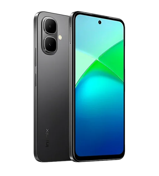 Cod. 305 Infinix SMART 10 4G / 6.67" HD+ 120Hz / Ram 4GB (8GB exten.) / 128GB Alm. / Android 15 / Cam. 8MP + 8MP Frontal / Bat. 5000mAh / IP64 / Sleek Black