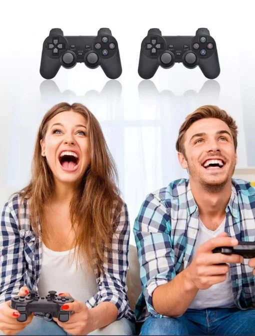 Cod. 077 Consola de video juegos GAMESTICK X2 / Interfaz HDMI / Incluye + de 40.000 Juegos clásicos (128GB) / 2*Controles inalámbricos 2.4GHz