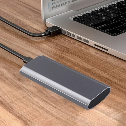 Cod. 042 Capsula P/SSD M.2 Dual (NVMe y M.2 SATA) / 10Gbps / USB 3.2 Gen2 / Compatible: Windows, MacOS, Linux / aluminio