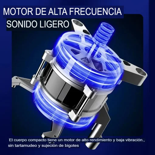 Cod. 1044 Mini Afeitadora Hyundai PHT-051 BK / 2W / 3D / Bat. 220 mAh / USB-C / Carga 1H, Uso 30 min. / peso 60g / pantalla indicador de carga