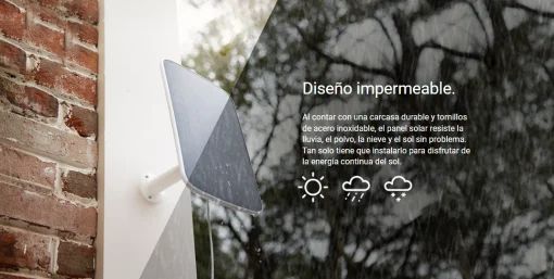Cod. 224 Panel solar Ezviz CS-CMT para Recargar Cámara de Batería Ezviz CS-BC1/ Hasta 6,18 W de potencia de carga/ celdas de silicona monocristalina / protección IP65 /cable 4 mt.