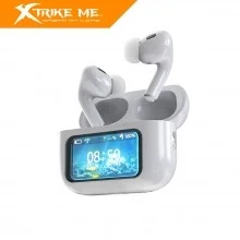 Cod. B:111 Audifonos Xtrike Me WS-014 TWS / BT 5.3 / Base de carga con Pantalla táctil LED Control (gestión intuitiva), Bat. 300mAh, USB-C / Touch