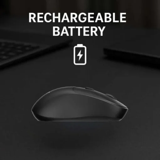 Cod. 296 Mouse Inal&aacute;mbrico ACER OMR268 BK / Dual (2.4G &amp; Bluetooth&reg; 5.2) / 1600 DPI / 4 botones / Dise&ntilde;o Ergon&oacute;mico / Bat. Recargable (500mAh)