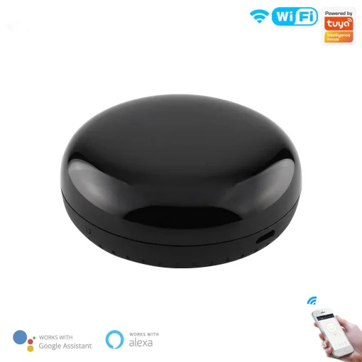 Cod. 1141 Control Remoto Universal WiFi-IR Smart LQ-Y06 / Controla Electrodom&eacute;sticos y Productos Electr&oacute;nicos / Compatible: Alexa, Google Home / Control por Voz APP