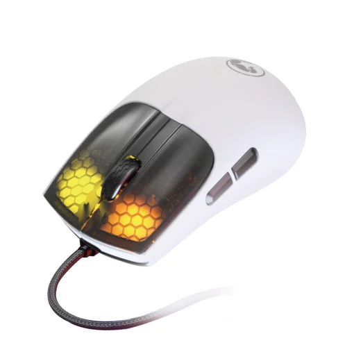 Cod. GM:235 Mouse MARVO M727 / 12000DPI / Iluminaci&oacute;n RGB (12 modos) / Ergon&oacute;mico ambidiestro / USB, Cable trenzado 1.6 m / 6 Botones (programables) / Larga duraci&oacute;n (20 millones de clic)