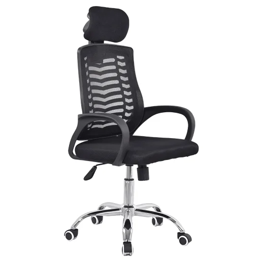 Cod. 1189  Silla de Oficina Ergon&oacute;mica / Apoya cabeza Airmesh / Espaldar de malla / Altura regulable / Rotaci&oacute;n 360&deg;