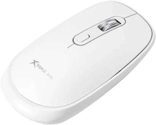 Cod. GX:253 Mouse XTRIKE ME Wireless GW-119 WH / Dual Inalámbrico 2.4G + Bluetooth 5.2 / 1600DPI / 4 botones / Silencioso / Bat. 400mAh / Blanco