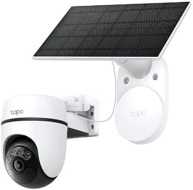 Cod. 408 Kit C&aacute;mara TP-Link Tapo C610 360&deg; 2K &amp; panel solar / Visi&oacute;n Nocturna a Color / Detecci&oacute;n smart Persona y seg. por IA 360&deg;/ Modo patrulla / Alarma: Sonido/Luz / Audio bidireccional / Soporta microSD(512GB) / Bat. recargable 6700 mAh (hasta 200d&iacute;as