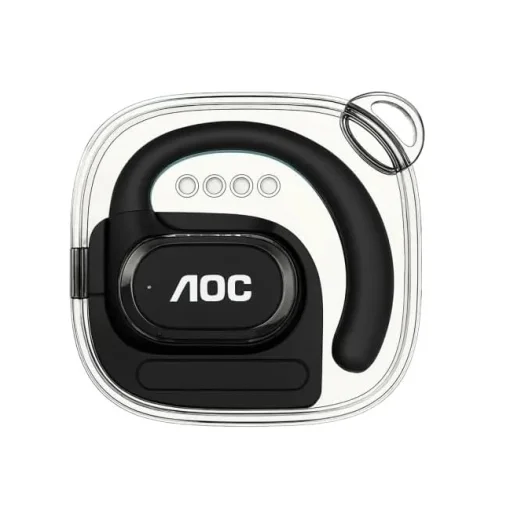Cod. 129 Aud&iacute;fonos deportivos AOC ACD3501BK / Bluetooth&reg; 5.4 / clip-on (Ajuste seguro P/correr, ejercicio) / Touch Intelligent / LLamadas claras (ENC) / Bat. 250mAh, USB-C