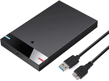 Cod. 015 Capsula P/Disco Duro Externo SATA 2.5" / USB 3.0 / ultrafino / HDD/SSD / Black