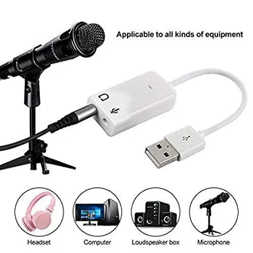 Cod. 1133 Adaptador de Sonido USB 7.1 Virtual / plug &amp; Play