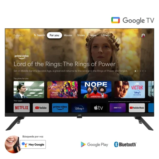 Cod. 080 Televisor RCA 32" HD HDR / SMART TV / 3*HDMI, 2*USB / Wi-FI, Bluetooth / Google TV / Chromecast / Dolby Audio / Control remoto por voz