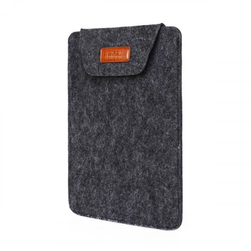Cod. 095 Estuche de fieltro acrilico INS PIN LS216 P/laptop de 14.0&quot; / Gris oscuro