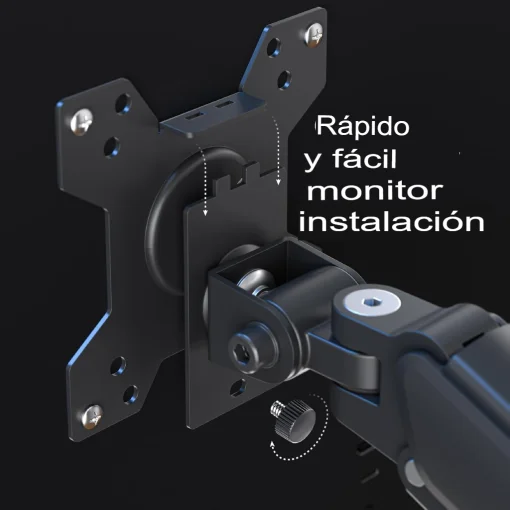 Cod. 1108 Soporte para Monitor de Escritorio Xtrike Me HT-20 BK / 13 a 32&quot;, hasta 9.5 Kg / Giro ±90°, rotacion 360° / Ajustable en mesa / vesa 75*75 a 100*100 / Negro