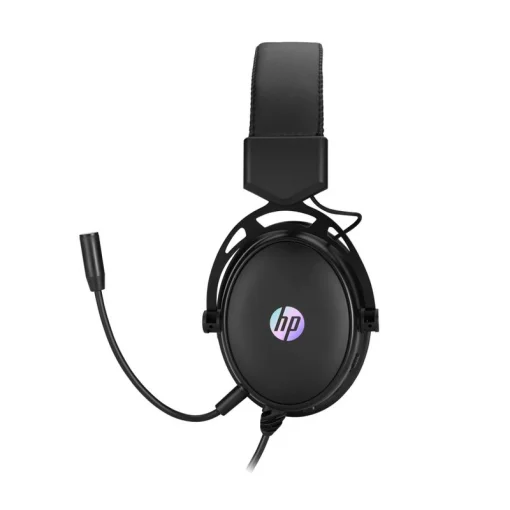 Cod. H:115 Headphone Stereo HP DHE-8005 / iluminaci&oacute;n LED / Mic. flexible / control vol. / Interfaz: 1*jack 3.5mm+USB(LuzLED) / Cable 2.1 m