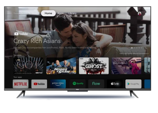 Cod 085 Televisor RCA 43" FullHD HDR / SMART TV / 3*HDMI, 2*USB / Wi-FI, Bluetooth / Google TV / Chromecast / Dolby Audio / Control remoto por voz