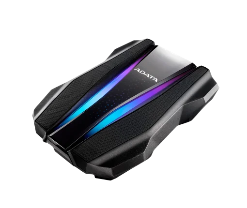Cod. 537 Disco Duro Externo ADATA HD770G 1TB / USB 3.2 / &nbsp; 2*tiras RGB&nbsp; / Mac OS/Linux/Windows / a prueba de agua, polvo e impermeabilidad / IP68, Antigolpe (MIL-STD-810G)