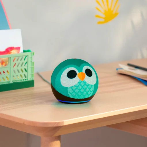 Cod. A:231 Parlante Smart Amazon&nbsp;Echo Dot (5ta Gen.) Kids / sonido vibrante 1.73&rdquo; / Audio-Libros, Juegos Educativos (1 a&ntilde;o Amazon Kids+) / Control parental - B&uacute;ho