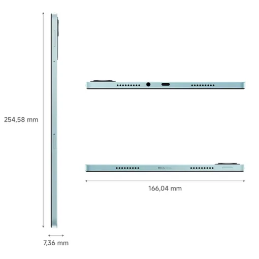 Cod. 152 Tablet REDMI Pad 2 / Helio G100-Ultra / Crystal-clear 11" 2.5K (2560&nbsp;x&nbsp;1600), 90Hz / 8GB RAM, 256GB Alm. Exp. MicroSD (hasta 2TB) / HyperOS 2 / Cam. post. 8MP, front. 5MP / Dolby Atmos / Bat. 9000 mAh - Verde Menta