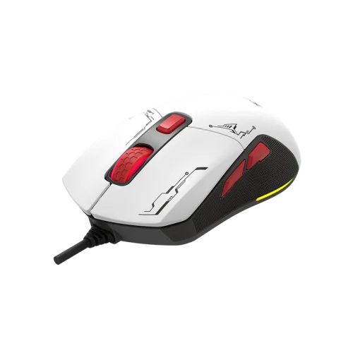 Cod. GX:172 Mouse XTRIKE ME GM-316W /  2 conver desmontables / 7200DPI / Iluminación RGB (13 efectos) / Interfaz USB / cable: 1.5mt. / 6 botones