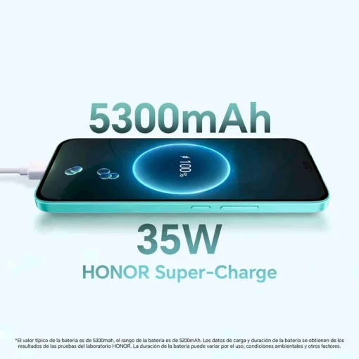 Cod. 301 HONOR X6c / 256GB Rom / 6GB Ram / LTE (Dual SIM) / 6.61" HD+ 120 Hz / Cam. Dual 50MP + 2MP, 5MP Frontal / MagicOS 9 (Android 15) / Bater&iacute;a 5.300 mAh / Negro Medianoche