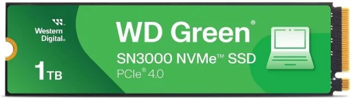 Cod. 530 SSD WD Green&trade; SN3000 M.2 1TB / 5.000MB/s Lectura y escritura 4.200MB/s / 2280 / PCIe Gen4 x4, NVMe&trade;