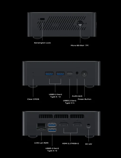 Cod. 241 &nbsp;Mini CPU ENV&nbsp;/ AMD Ryzen&trade; 5 3500U / 16GB / 512GB M.2 SSD NVMe / Wi-Fi AC + BT / 2*HDMI 4K / 2*USB3.2 + USB-C 3.2 Gen1, LAN RJ45 / Windows 11 Home (Preinstalado) / montaje vesa (75mm) P/Instalaci&oacute;n oculta
