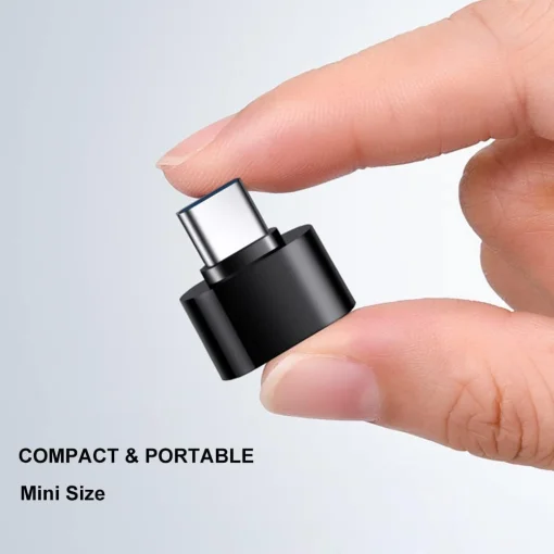 Cod. 1146 Adaptador OTG USB-A 3.0 (hembra) a USB-C (macho) / Transferencia de Datos, energia, audio