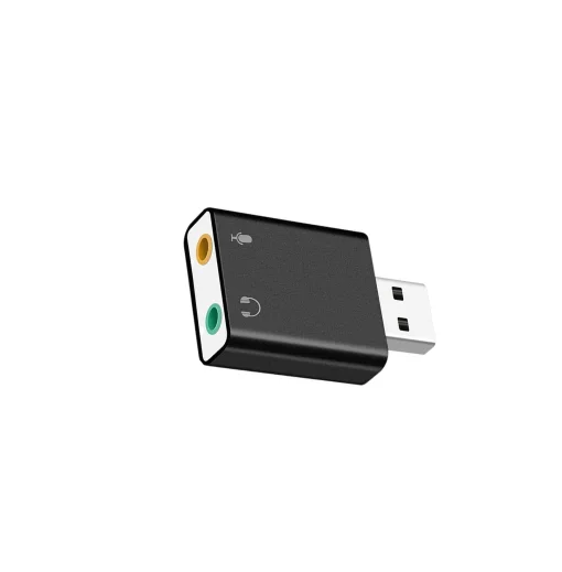 Cod. 1140 Tarjeta de Sonido Externa USB Virtual 7.1 / USB 2.0 / plug &amp; Play