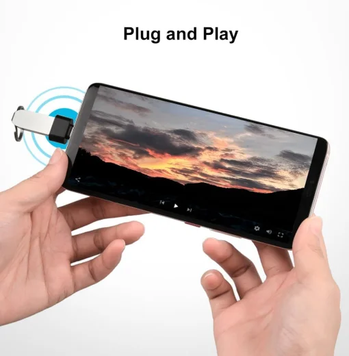 Cod. 1146 Adaptador OTG USB-A 3.0 (hembra) a USB-C (macho) / Transferencia de Datos, energia, audio