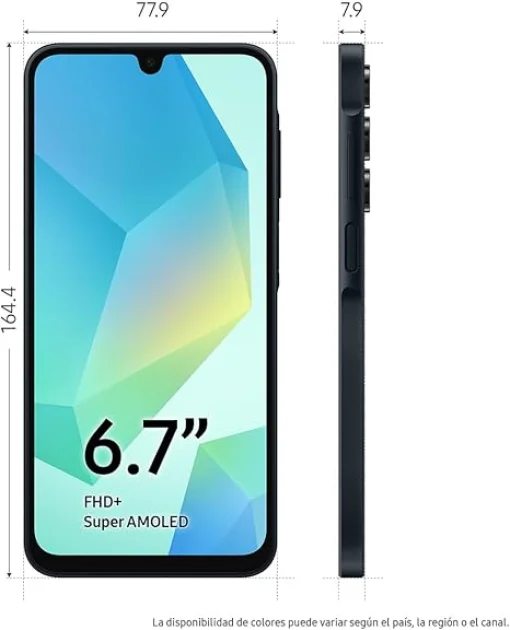 Cod. 320 Samsung Galaxy A16 LTE / Helio G99 / 8GB Ram / 256GB / 6.7" Super AMOLED FHD+ / Cam 50MP / 13MP frontal / Dual SIM / Android 14.0 / carga r&aacute;pida 25W, 5000mAh / IP54 / Black