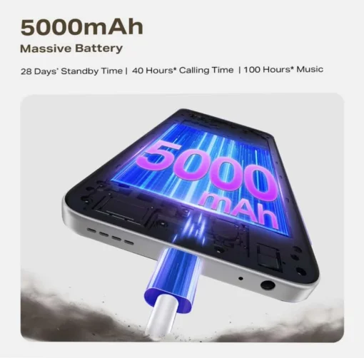 Cod. 305 Infinix SMART 10 4G / 6.67" HD+ 120Hz / Ram 4GB (8GB exten.) / 128GB Alm. / Android 15 / Cam. 8MP + 8MP Frontal / Bat. 5000mAh / IP64 / Sleek Black