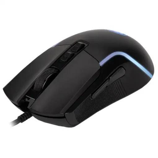 Cod. GM:227  Mouse MARVO Capo 20 Negro (M292) / 8000DPI / Iluminación 7 colores / 7 Botones / USB, cable trenzado 1.5 m