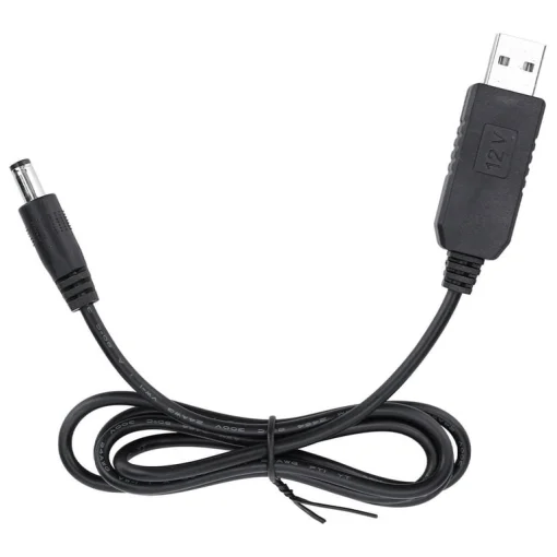 Cod. 191 Cable convertidor USB-A (5V/1A) a DC (12V/1A) / universal P/router