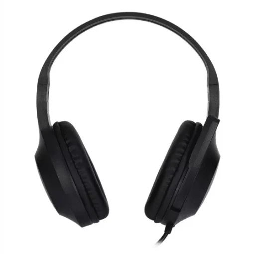 Cod. H:117 Headphone HP DHH-1601 BK Estéreo / control vol. / Micrófono / Interfaz: 1*jack 3.5mm / Cable 2 M