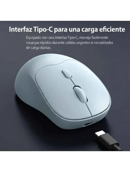 Cod. 298 Mouse Inal&aacute;mbrico ACER OMR268 BL / Dual (2.4G &amp; Bluetooth&reg; 5.2) / 1600 DPI / 4 botones / Dise&ntilde;o Ergon&oacute;mico / Bat. Recargable (500mAh)