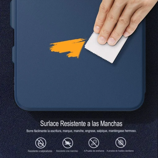 Cod. E:150 Estuche MoKo P/ iPad (A16) 11&ordf; Gen. 11" (2025) &amp; iPad 10&ordf; Gen. 10.9"(2022) / Con porta L&aacute;piz / parte trasera transparente / Protector de pantalla integrado / Azul marino