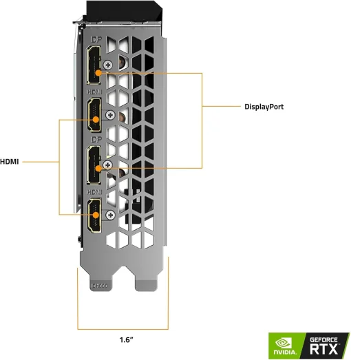 Cod. 216 Tarjeta de&nbsp;Video GIGABYTE NVIDIA GeForce RTX&trade; 3060 GAMING OC 12G (Rev. 2.0) / 12GB, 192-bit GDDR6 / 3 ventiladores WINDFORCE / 2*DisplayPort 1.4a, 2*HDMI 2.1 / PCI-E 4.0 x16