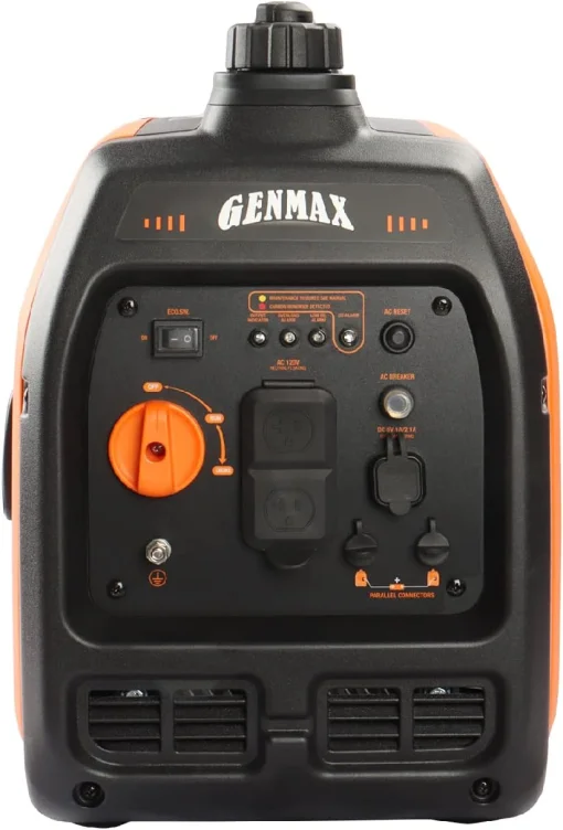 Cod. 190 Generador portatil GENMAX GM2200i ultra silencioso / 2200 W / a Gasolina / cumple con la EPA, Salida (AC 120V*2, USB-A*2) Modo Eco hasta 10,5 Hr.