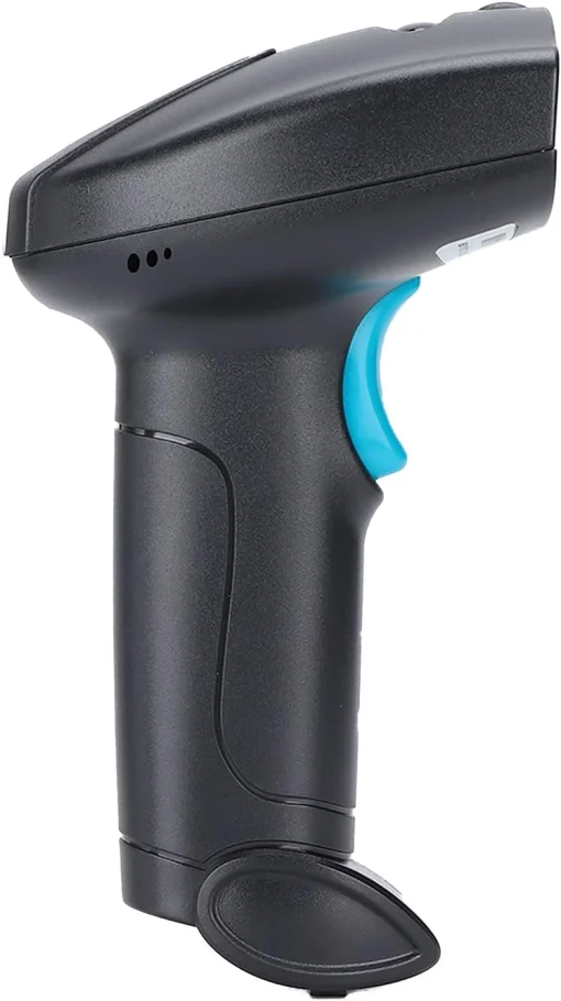 Cod. 1023 Lector de Códigos de barras &amp; QR Láser 2D scanner S50WB / Inalámbrico 2.4G + Bluetooth 10m, USB 72H trabajo continuo / Bat. 2000mAh / Plug and Play