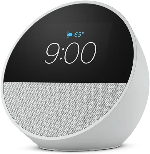 Cod. 230 Amazon Echo Spot Despertador Smart con Alexa / pantalla t&aacute;ctil 2.83" con Reloj personalizable / Parlante 1.73&rdquo; (sonido vibrante) / Wifi / Bluetooth / Color Blanco Glaciar