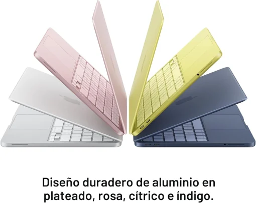 Cod. 1824 Apple MacBook Neo 2026 (MHFF4LL/A) / Chip&nbsp;A18&nbsp;Pro (IA &amp; Apple Intelligence) / 8GB RAM / 256 SSD / 13" Liquid Retina IPS (nativa: 2408 x 1506) / Teclado Magic Ingl&eacute;s / C&aacute;mara FaceTime HD 1080p / Hasta 16 Horas de Autonom&iacute;a / &Iacute;ndigo/Azul