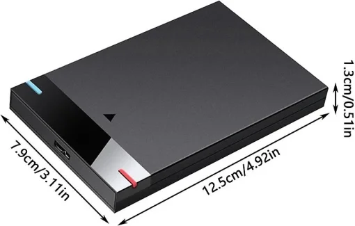 Cod. 015 Capsula P/Disco Duro Externo SATA 2.5" / USB 3.0 / ultrafino / HDD/SSD / Black