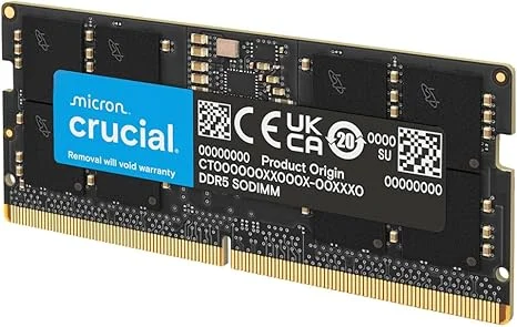 Cod. 314 Memoria RAM Crucial P/Laptop 16GB DDR5 5600MHz / 1.1V CL46